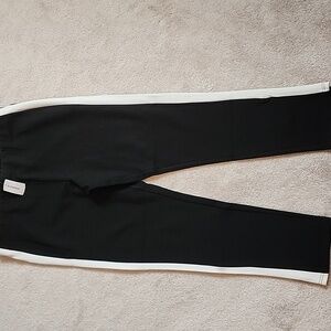 Le Chateau Black and White Skinny Pull On Pant  XXL